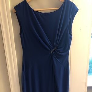 Navy dress anne klein waist detail